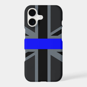 Thin Blue Line Union Jack Decor iPhone 17 Case