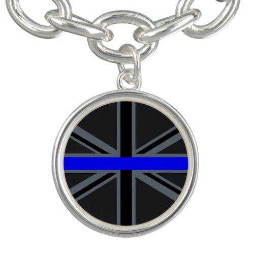 Thin Blue Line Union Jack Design Bracelet