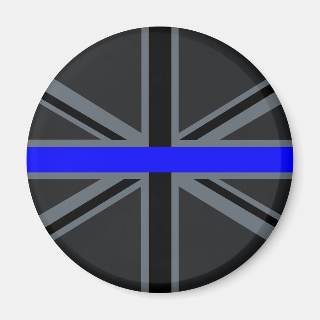 Thin Blue Line Union Jack Magnet (Front)