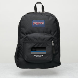 Thin Blue Line US Subdued American Flag JanSport Backpack