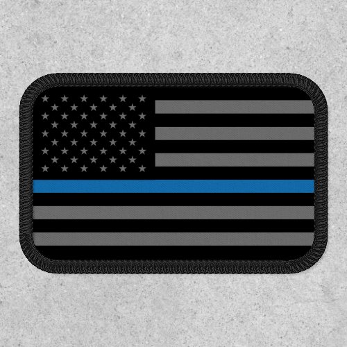 Thin Blue Line US Subdued American Flag Patch