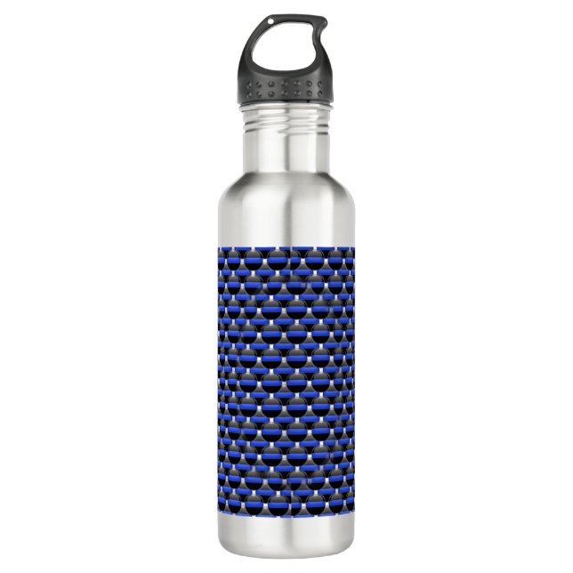 Thin Blue Line Water Bottle (Front)