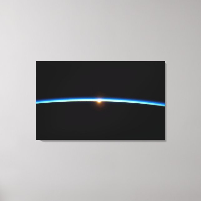 Thin Blue Line Wrapped Canvas Print (Front)