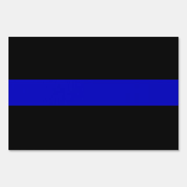 Thin Blue Line Yard Sign (Front)