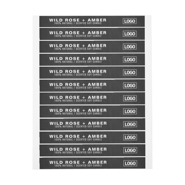 Thin Candle Logo Label Tamper-Proof Seal (Sheet)