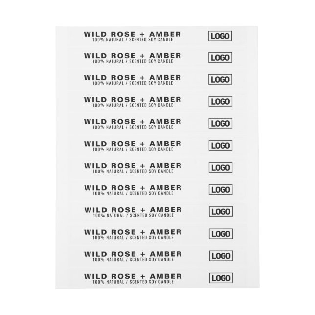 Thin Candle Logo Label Tamper-Proof Seal (Sheet)