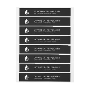 Thin Candle Logo Label Tamper-Proof Seal