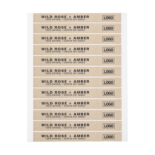 Thin Candle Logo Label Tamper_Proof Seal Paper