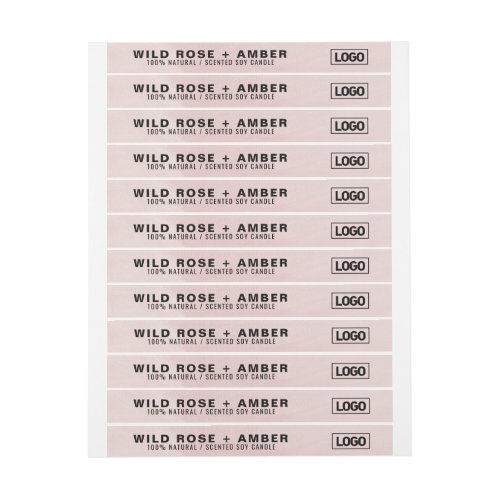 Thin Candle Logo Label Tamper_Proof Seal Pink