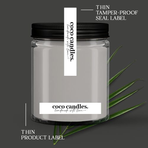 Thin Candle Tamper_Proof Seal Label  