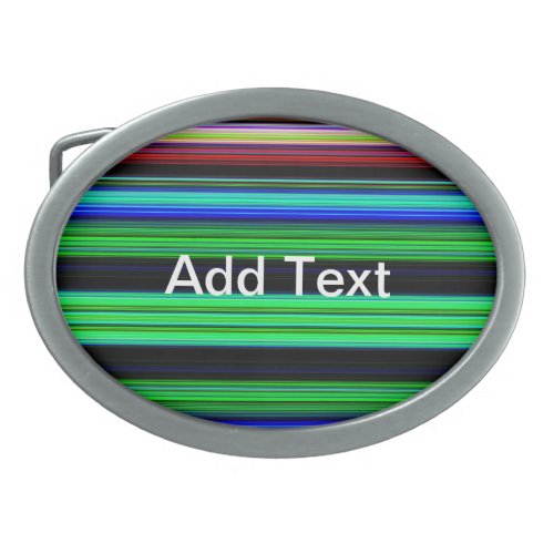Thin Colorful Stripes _ 1 Belt Buckle