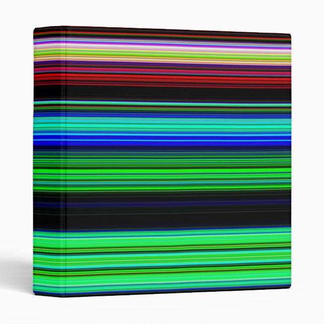 Thin Colorful Stripes - 1 Binder (Front/Spine)