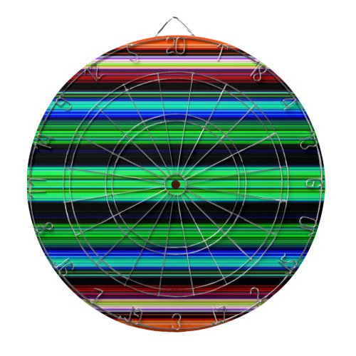 Thin Colorful Stripes _ 1 Dartboard