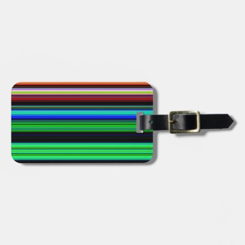 Thin Colorful Stripes _ 1 Luggage Tag