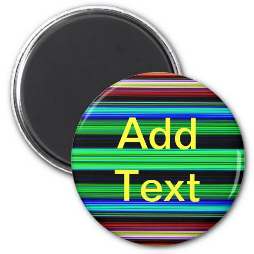 Thin Colorful Stripes _ 1 Magnet