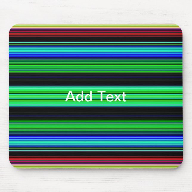 Thin Colorful Stripes - 1 Mouse Pad (Front)