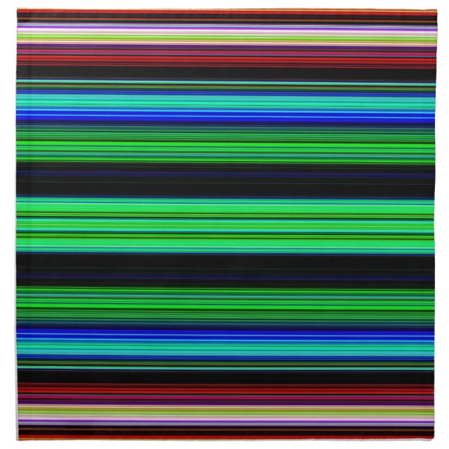 Thin Colorful Stripes - 1 Napkin (Front)