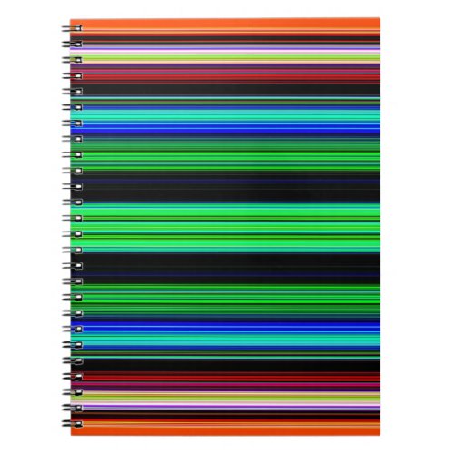 Thin Colorful Stripes _ 1 Notebook