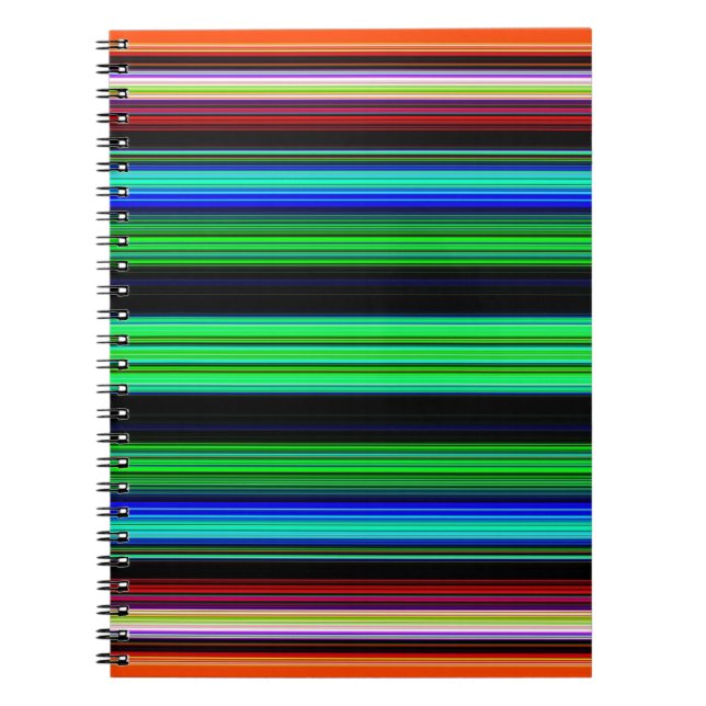 Thin Colorful Stripes - 1 Notebook (Front)
