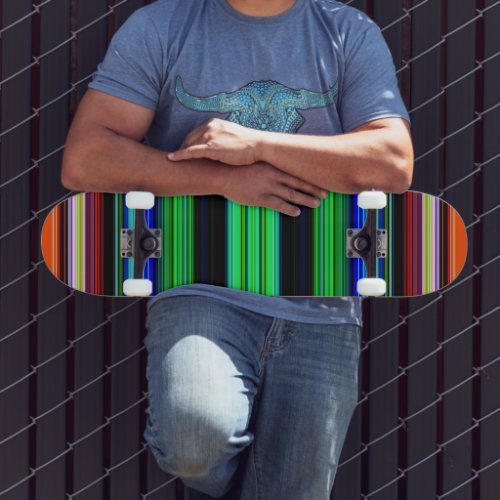 Thin Colorful Stripes _ 1 Skateboard Deck