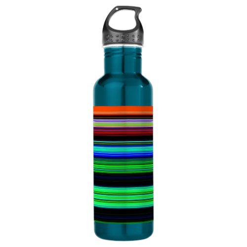 Thin Colorful Stripes _ 1 Stainless Steel Water Bottle