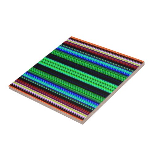Thin Colorful Stripes _ 1 Tile