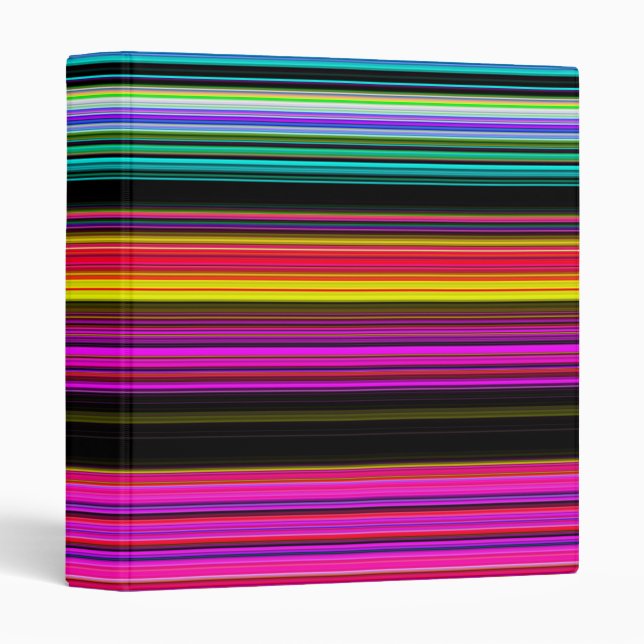 Thin Colorful Stripes - 2 Binder (Front/Spine)