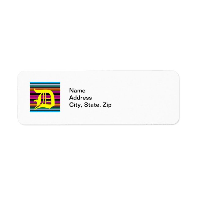 Thin Colorful Stripes - 2 Label (Front)