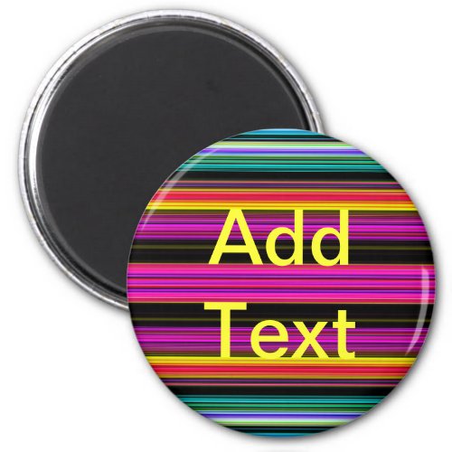 Thin Colorful Stripes _ 2 Magnet