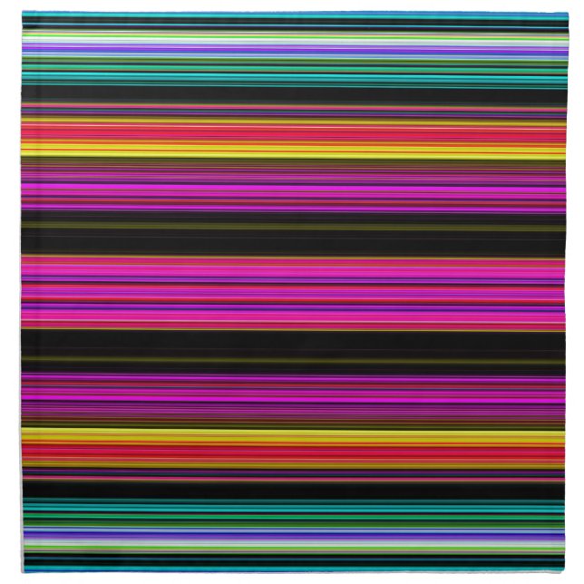 Thin Colorful Stripes - 2 Napkin (Front)