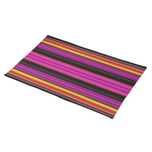 Thin Colorful Stripes _ 2 Placemat