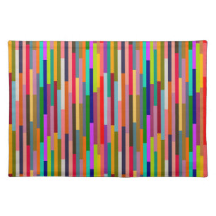 Thin Colorful Stripes Cloth Placemat
