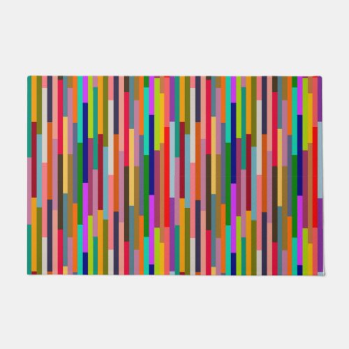 Thin Colorful Stripes  Doormat