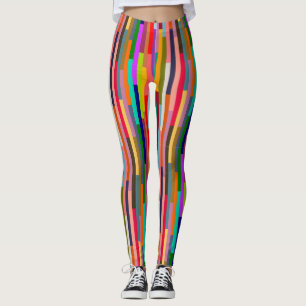 Thin Colorful Stripes Leggings