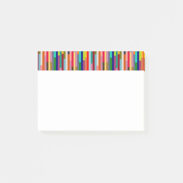 Thin Colorful Stripes  Post-it Notes (Front)
