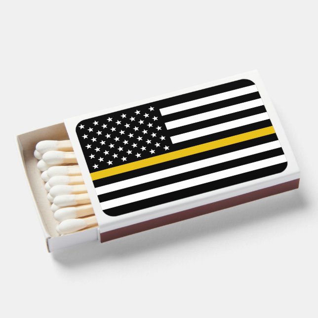 Thin Gold Line Dispatcher Matchboxes (Front Open)