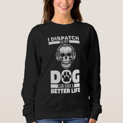 Thin Gold Line Dog Emergency - Police Yellow Dispa Sweatshirt