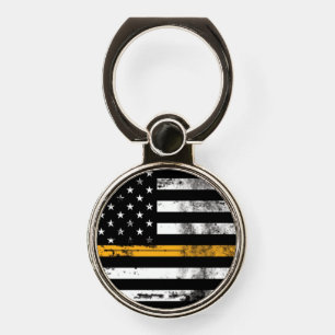 Thin Gold Line Flag Dispatch Phone Grip