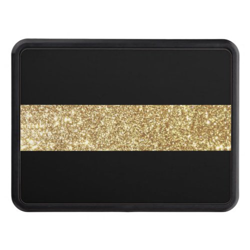 Thin Gold Line Glitter Hitch Cover