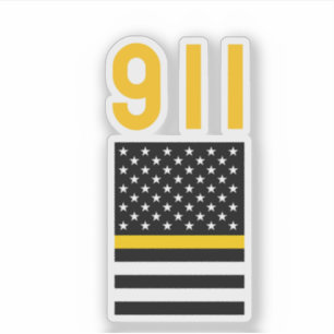 Thin Gold Line (United States) Sticker