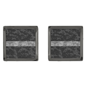 Thin Gray Line Camo Cufflinks
