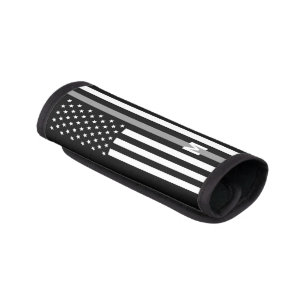 Thin Gray Line Correctional American Flag Monogram Luggage Handle Wrap