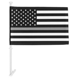 Thin Gray Line Correctional Officer American Car Flag