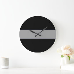 Thin Gray Line Correctional Officer Clock | Zazzle