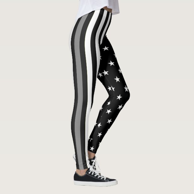 Thin Gray Line Correctional Officer Flag Leggings (Right)