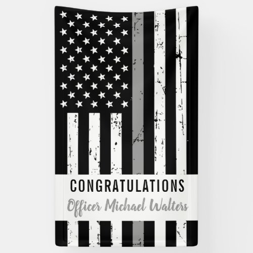 Thin Gray Line Correctional Officer Graduation Banner