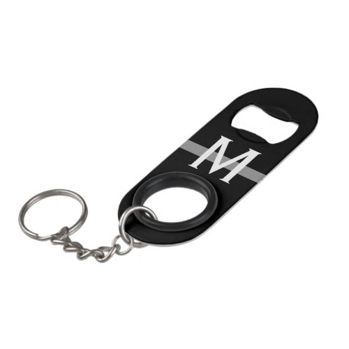 Thin Gray Line Correctional Officer Monogram Keychain Bottle Opener