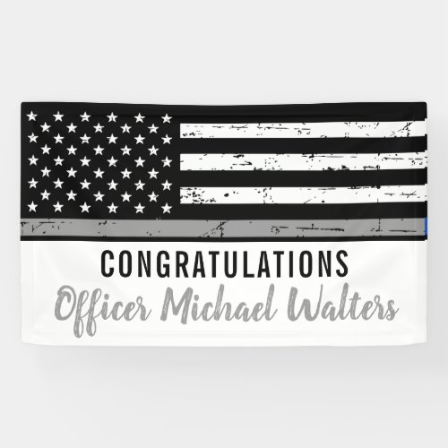 Thin Gray Line Corrections Officer Graduation Banner