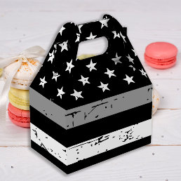 Thin Gray Line Flag Correctional Officer Party Favor Boxes