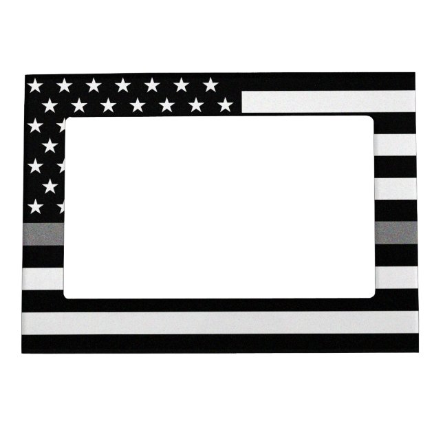 Thin Gray Line Flag Magnetic Frame (Front)